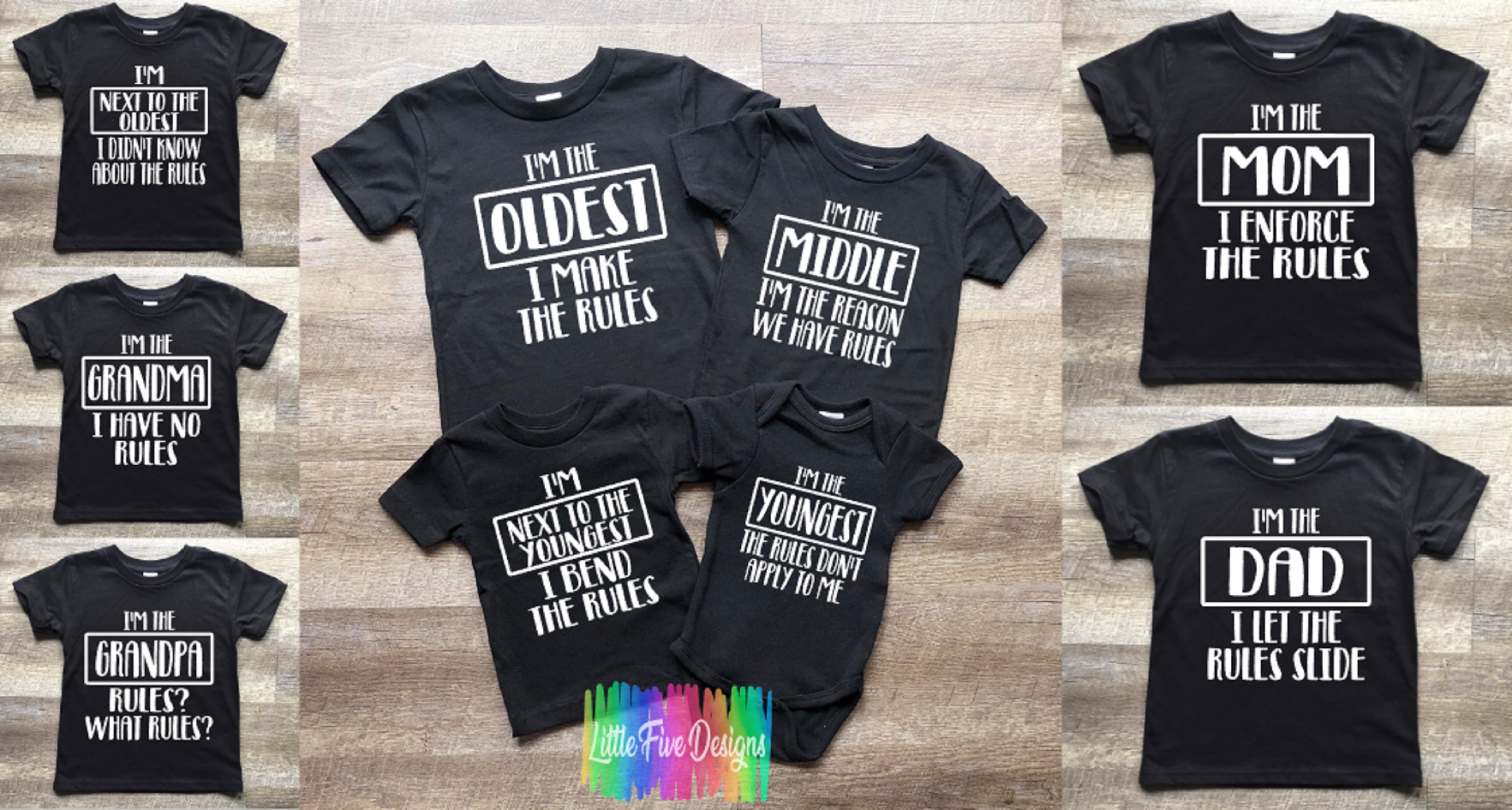 Family Sibling Shirt Set Option - Perfect for family photos & pregnanc ...